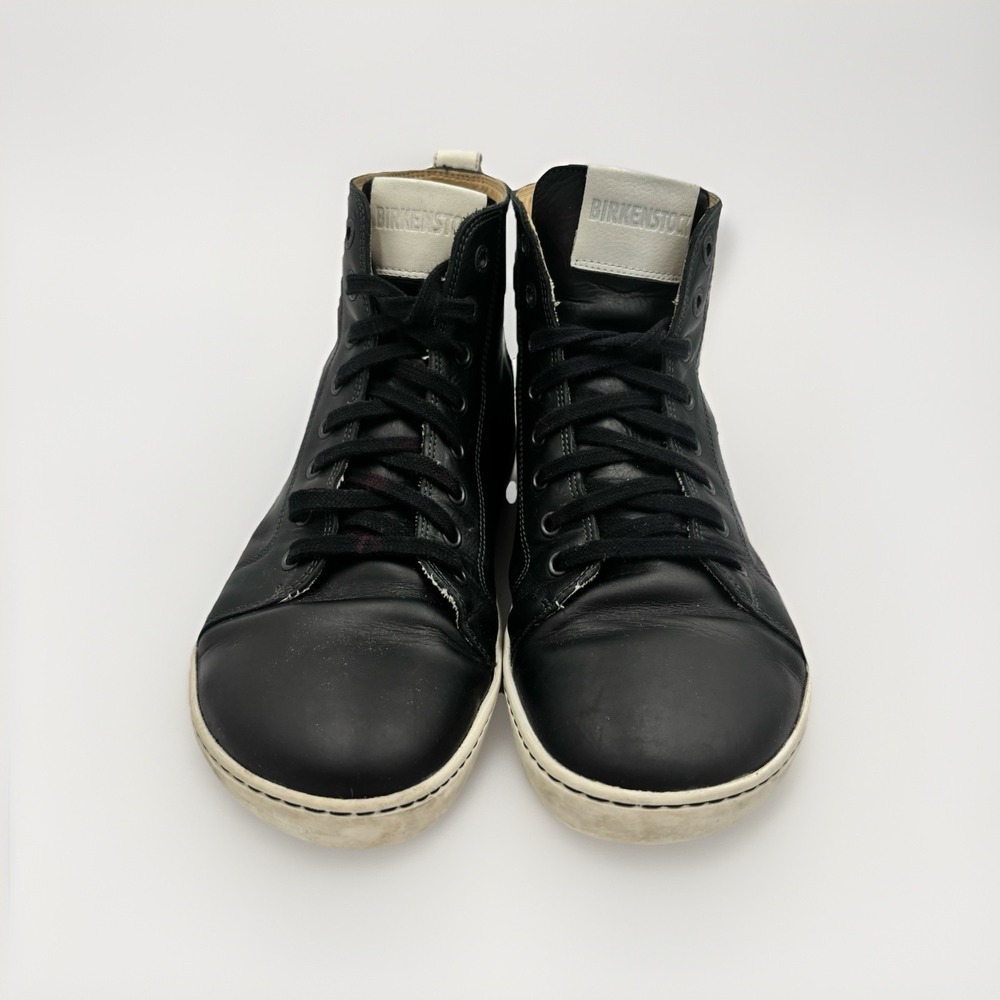 Birkenstock Bartlett Men's Sneakers Size 10 Black   Leather High top Shoes‎